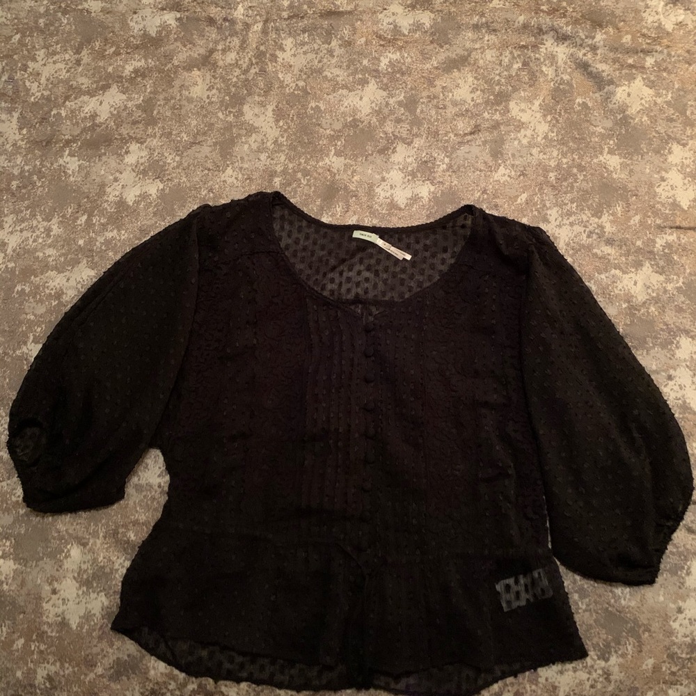 Kimchi blue/ Urban Outfitters black lace blouse